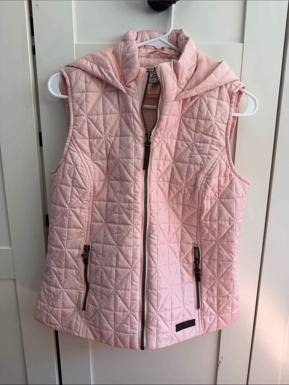 G.H. Bass & Co. Quilted Hooded Vest - Light Pink